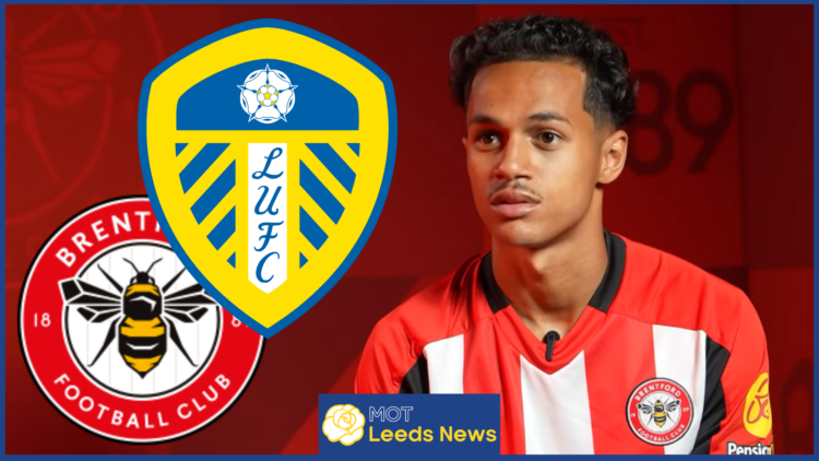 Fabio Carvalho, Leeds United badge, Brentford badge