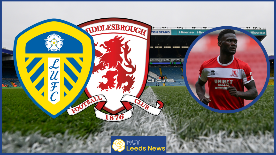 Leeds United Middlesbrough striker Emmanuel Latte Lath