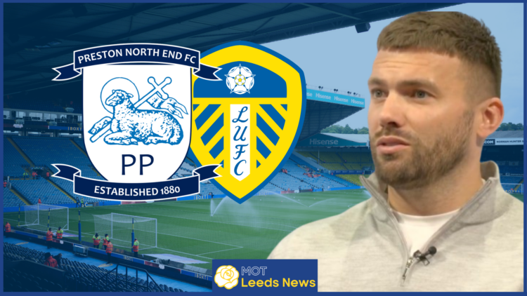Stuart Dallas, Preston North End badge, Leeds United badge