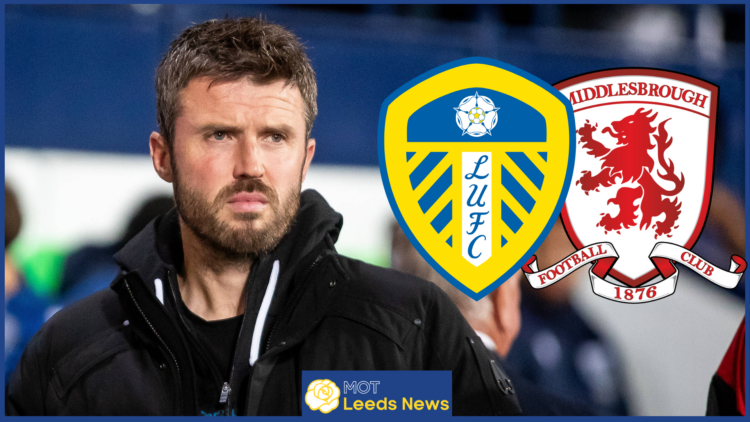 Leeds and Middlesbrough badges, Michael Carrick