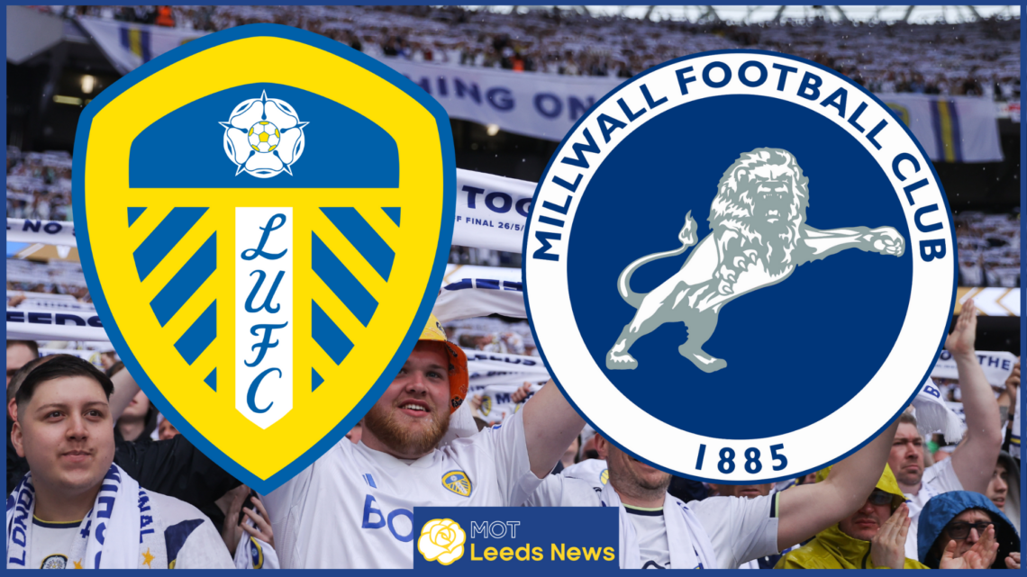 Leeds United and Millwall badges