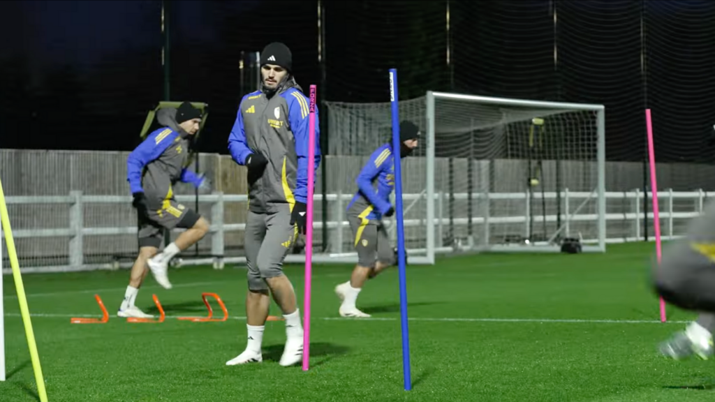 Pascal Struijk Max Wober Leeds United training.