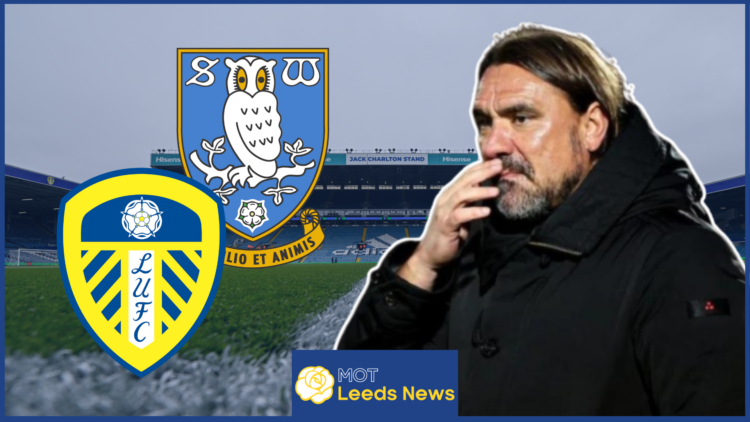 Daniel Farke, Leeds United badge, Sheffield Wednesday badge