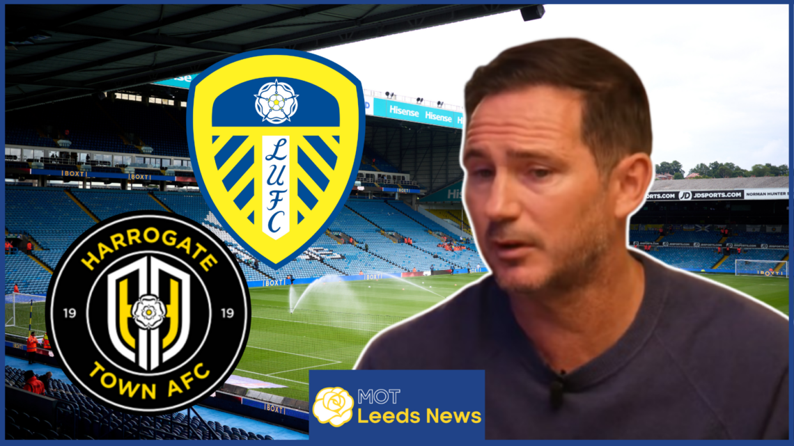 Frank Lampard, Leeds United badge, Harrogate Town badge