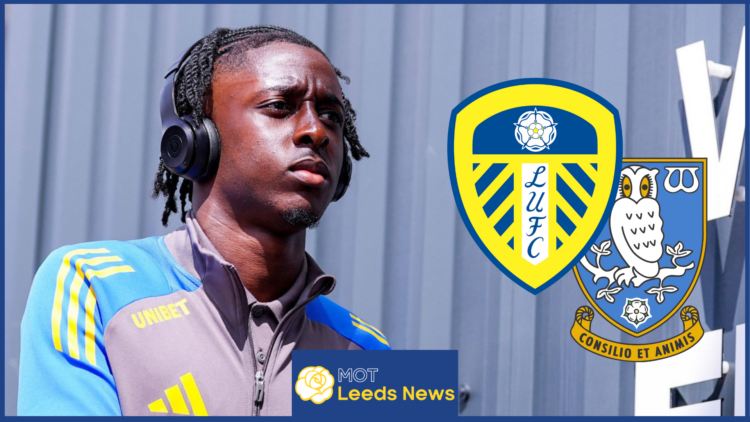 James Debayo, Leeds United badge, Sheffield Wednesday badge