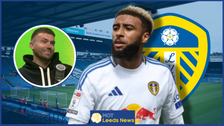 Jayden Bogle, Stuart Dallas, Leeds United badge