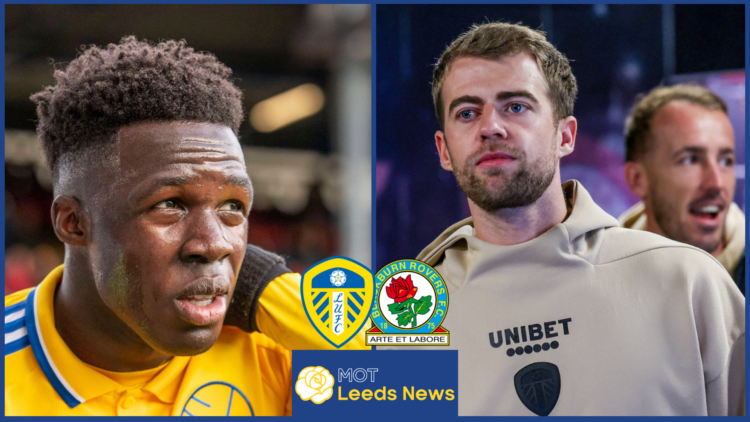 Picture of Leeds United attackers Bamford and Gnonto.