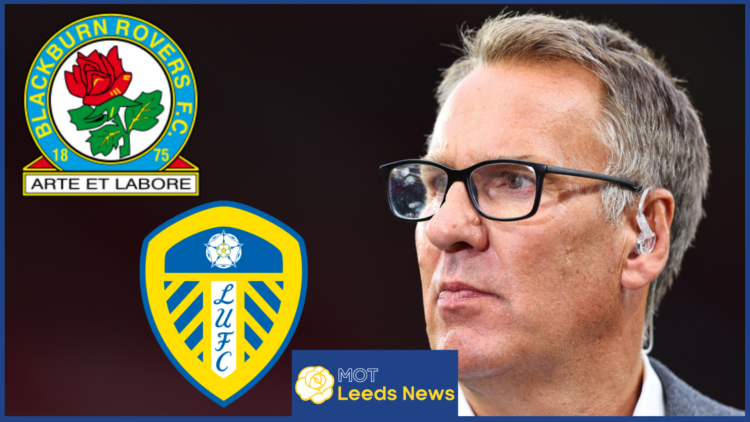 Picture of Paul Merson with Leeds United badge