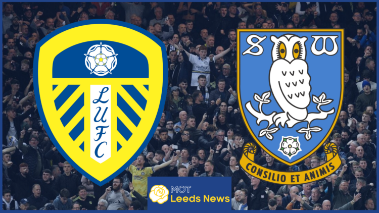 Leeds United badge, Sheffield Wednesday badge, Elland Road