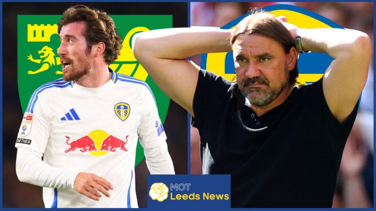Leeds United badge Norwich City Farke Rothwell
