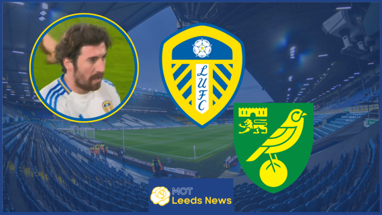 Leeds United badge, Norwich City badge, Joe Rothwell