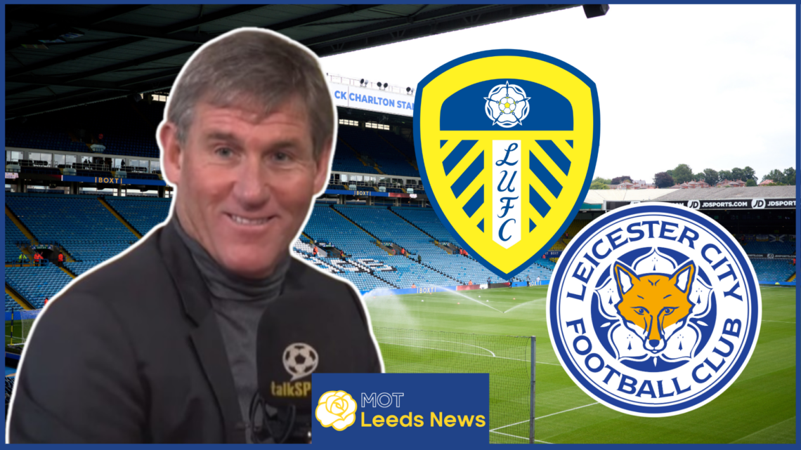 Simon Jordan, Leeds United badge, Leicester City badge