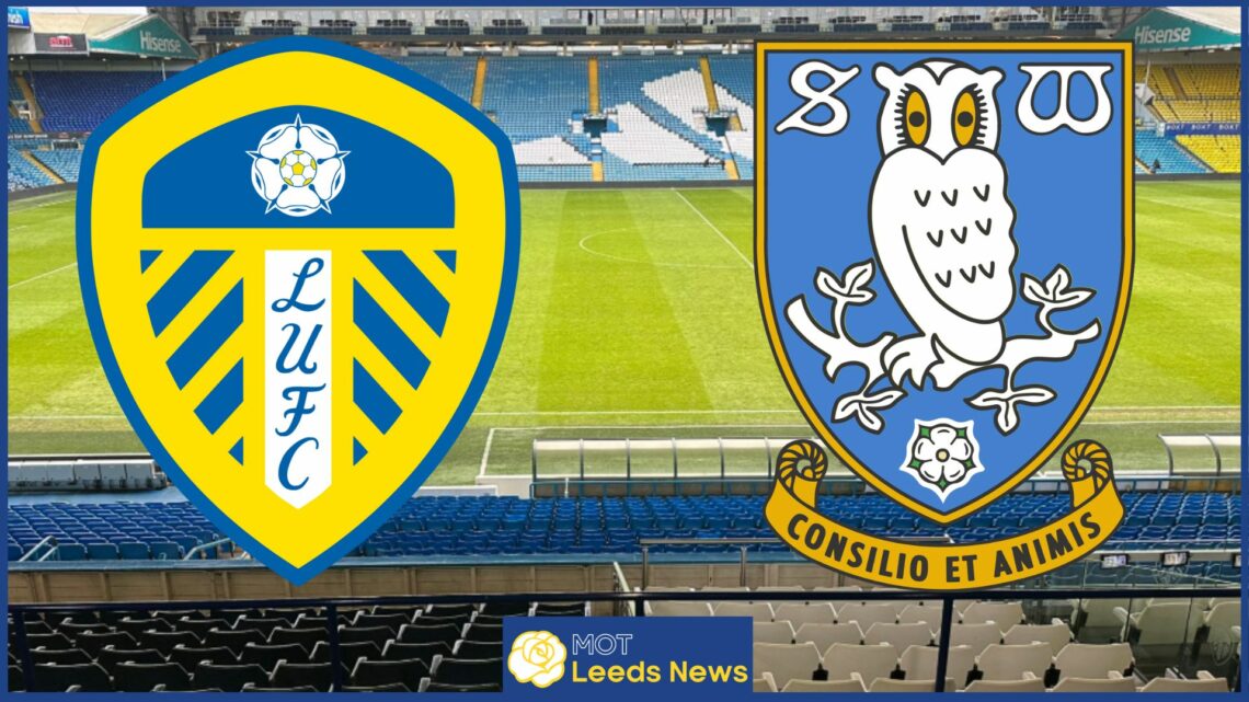 Leeds United badge, Sheffield Wednesday badge, Elland Road