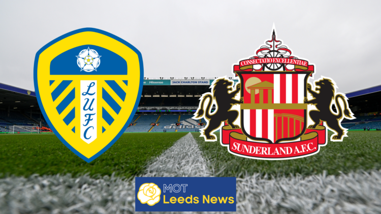 Leeds United badge, Sunderland badge, Elland Road