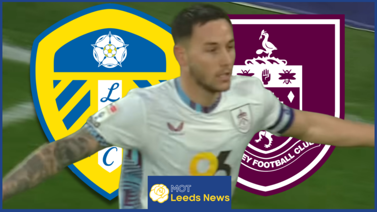 Leeds United badge Burnley Brownhill
