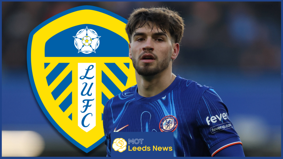 Leeds United badge Marc Guiu