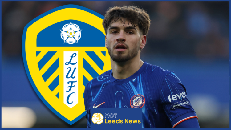 Leeds United badge Marc Guiu