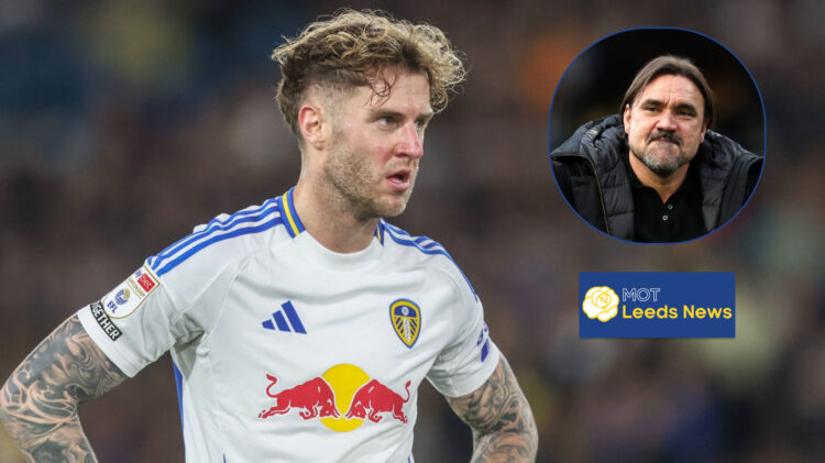 Leeds United defender Joe Rodon and Daniel Farke