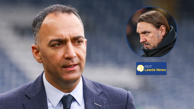 Leeds United chairman Paraag Marathe and Daniel Farke.