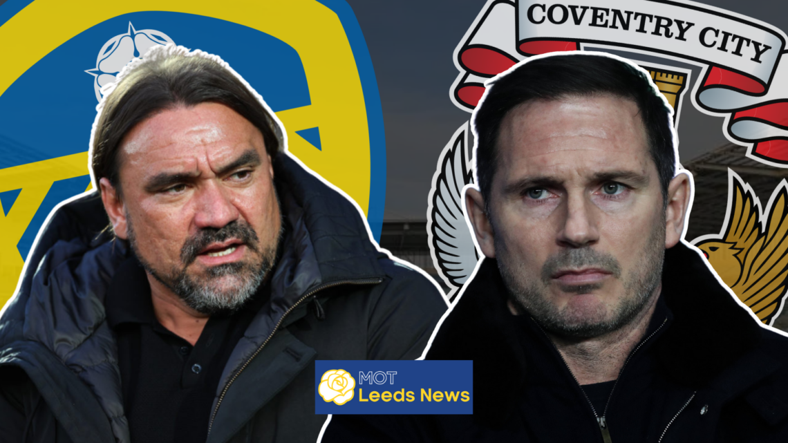 Leeds and Coventry badges, Daniel Farke and Frank Lampard