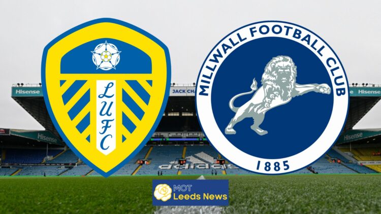Leeds United badge, Millwall badge, Elland Road