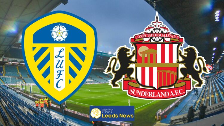 Leeds United badge, Sunderland badge, Elland Road