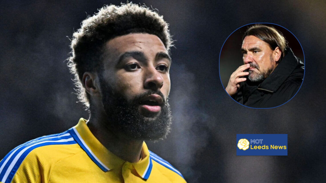 Jayden Bogle and Daniel Farke at Leeds United.
