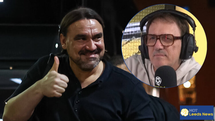 Leeds United manager Daniel Farke and Tony Cascarnio