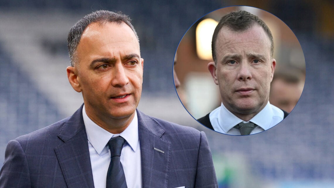 Leeds United chairman Paraag Marathe and Angus Kinnear