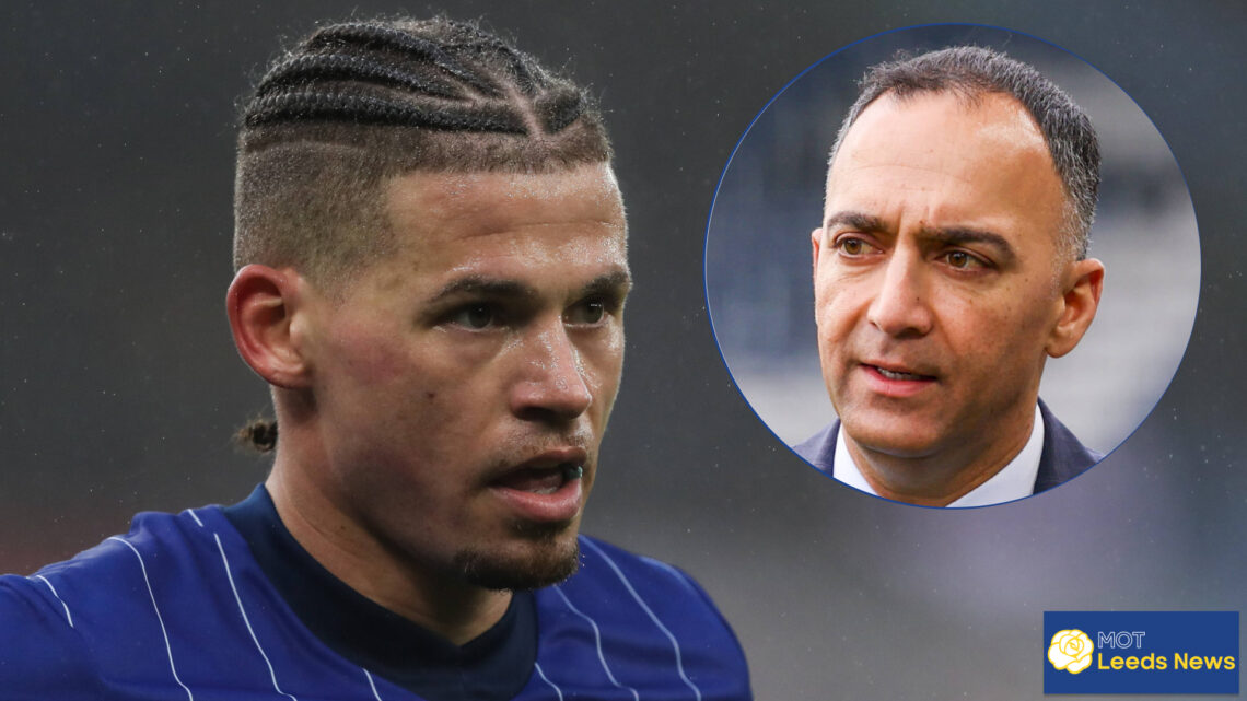 Leeds United chief Paraag Marathe and Kalvin Phillips