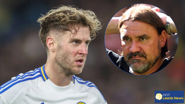 Leeds United defender Joe Rodon and Daniel Farke