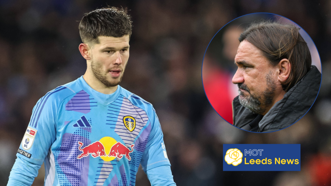 eeds United goalkeeper Illan Meslier and Daniel Farke