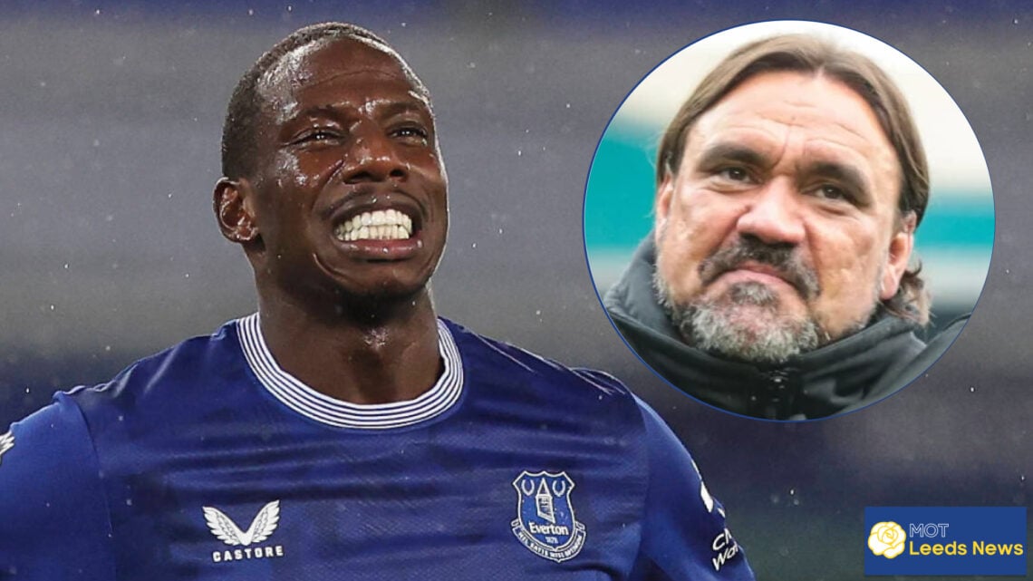 Leeds United manager Daniel Farke and Everton midfielder Abdoulaye Doucoure