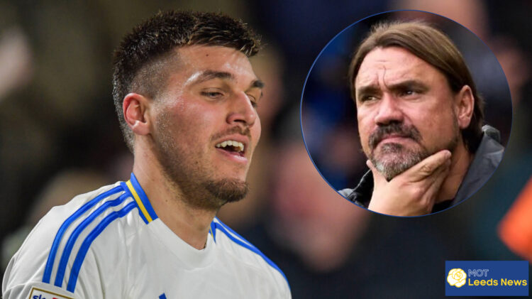 Leeds United striker Joel Piroe and Daniel Farke