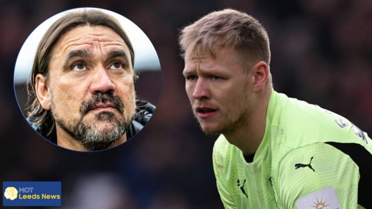 Leeds United manager Daniel Farke and Southampton goalkeeper Aaron Ramsdale