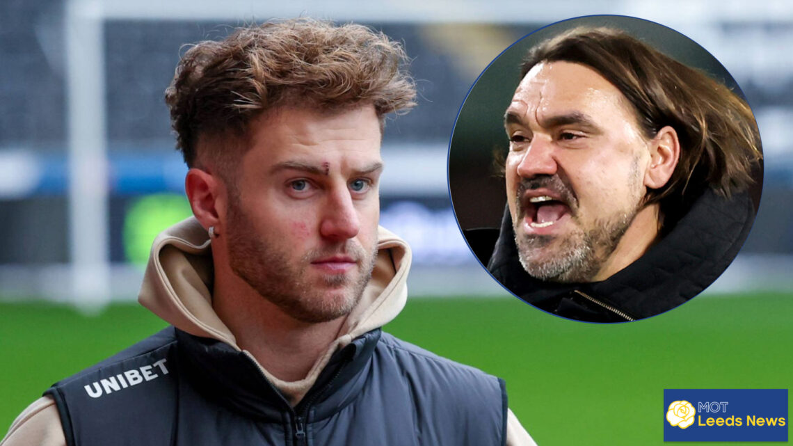 Leeds United defender Joe Rodon and Daniel Farke