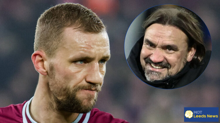 Leeds United manager Daniel Farke and West Ham midfielder Tomas Soucek