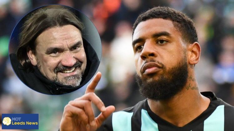 Leeds United manager Daniel Farke and St Gallen striker Willem Geubbels