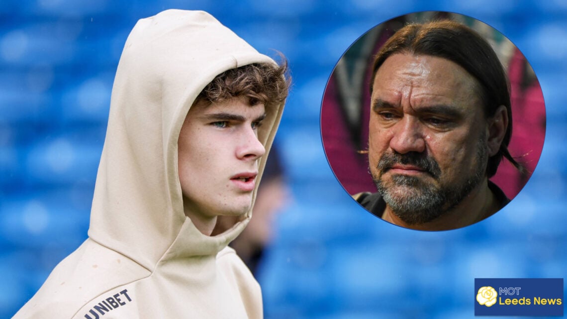 Leeds United youngster Harry Gray and Daniel Farke