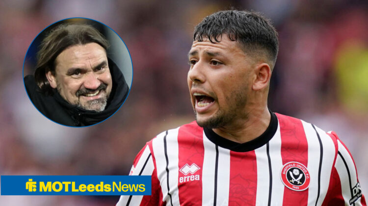 Leeds United midfielder Gustavo Hamer and Daniel Farke