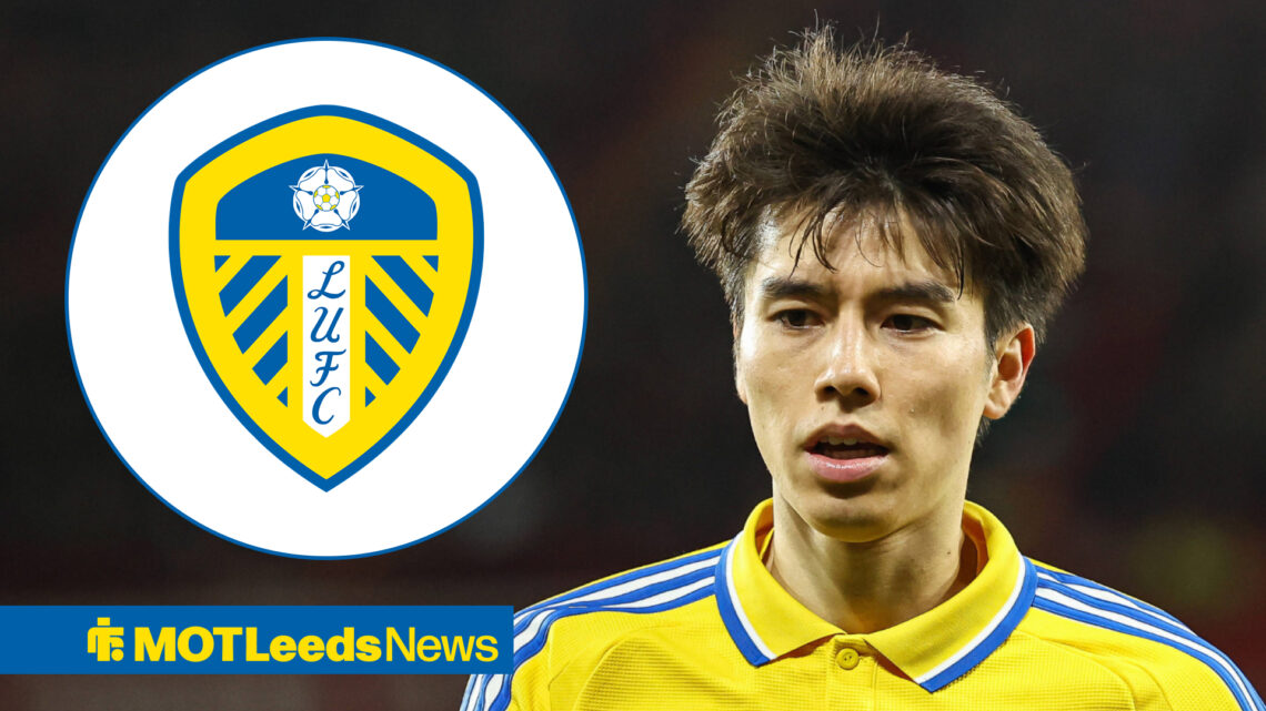 Leeds United midfielder Ao Tanaka