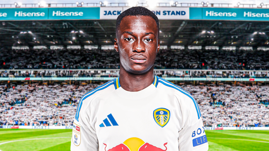 Habib Diarra in Leeds United kit