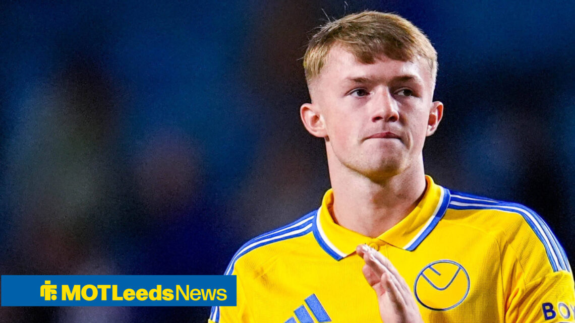 Joe Gelhardt in Leeds United action