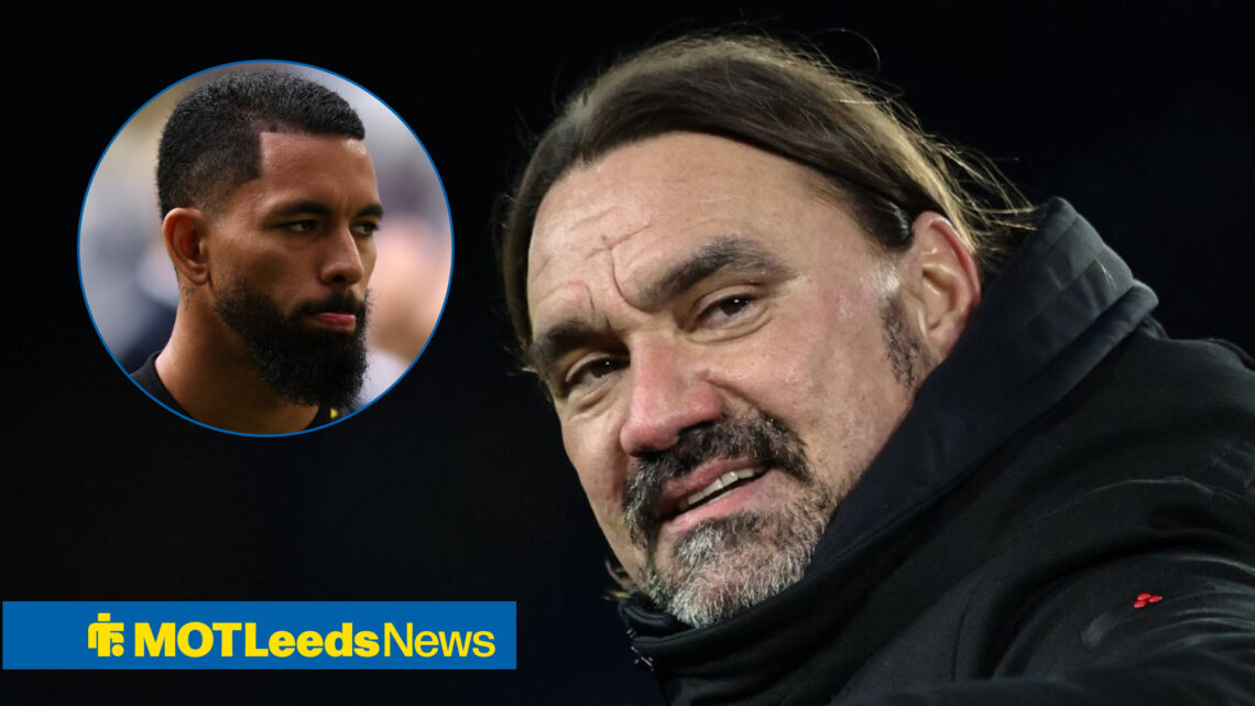 Leeds United manager Daniel Farke and Juventus midfielder Douglas Luiz