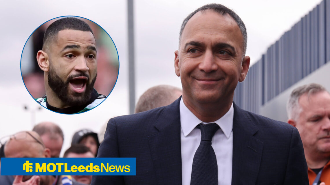 Leeds United chief Paraag Marathe and Celtic defender Cameron Carter-Vickers