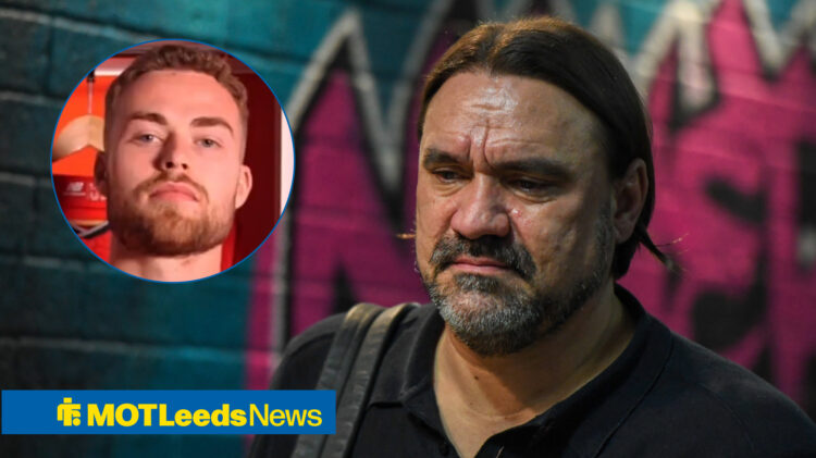 Leeds United manager Daniel Farke and LOSC Lille defender Gabriel Gudmundsson