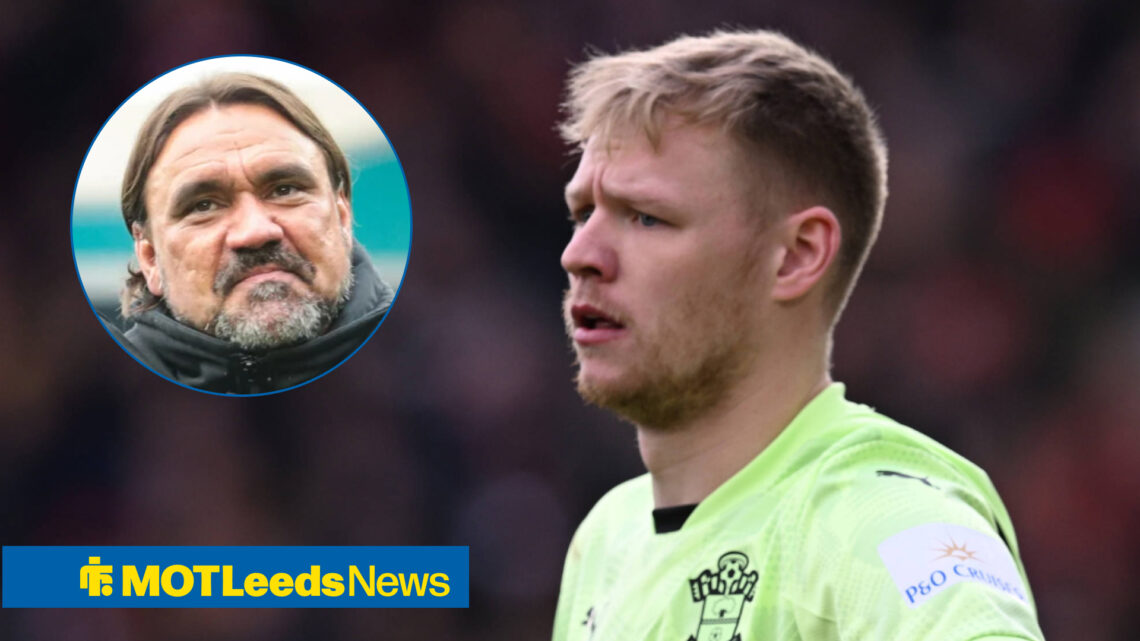 Leeds United manager Daniel Farke and Southampton shot-stopper Aaron Ramsdale