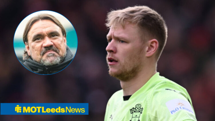 Leeds United manager Daniel Farke and Southampton shot-stopper Aaron Ramsdale