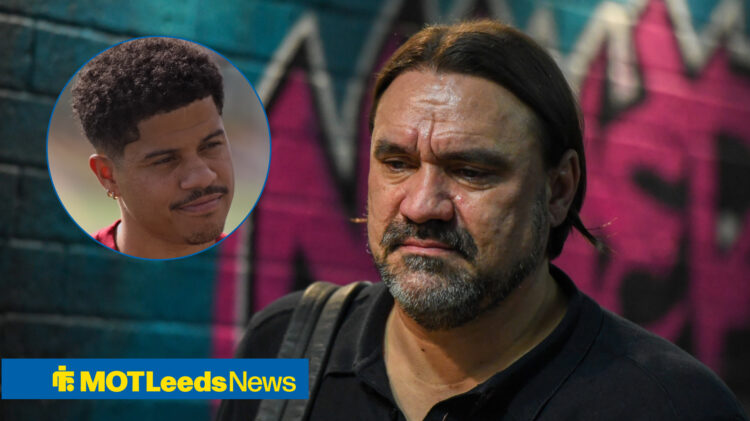 Leeds United manager Daniel Farke and Galatasaray midfielder Gabriel Sara