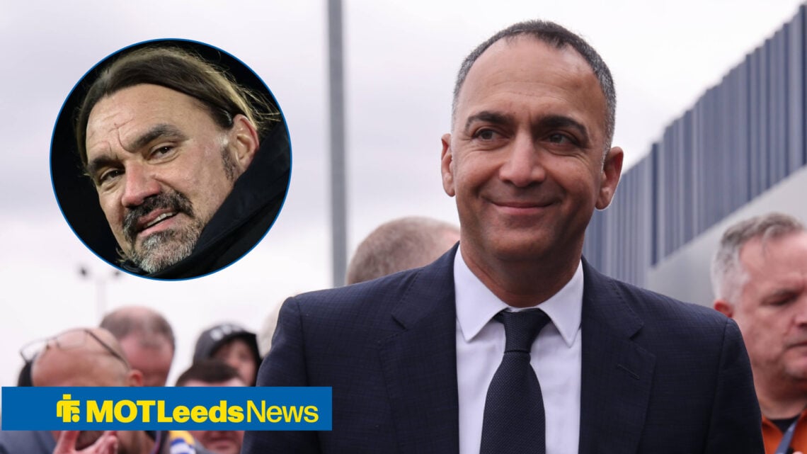 Leeds United manager Daniel Farke and Paraag Marathe